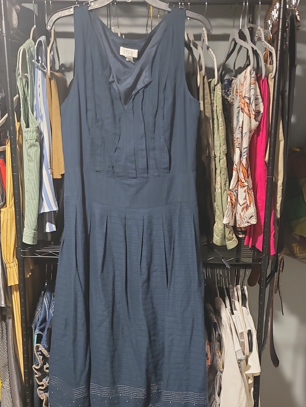 LOFT Sleeveless Maxi Dress in Deep Teal Blue